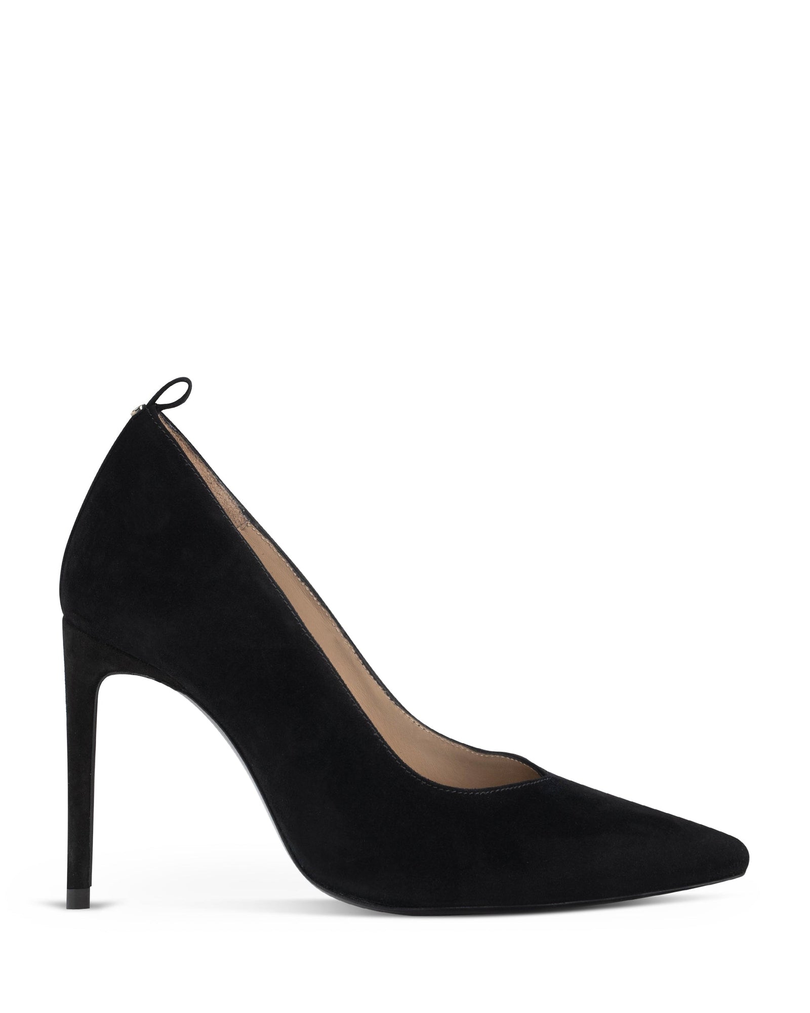 Black suede high heels on sale